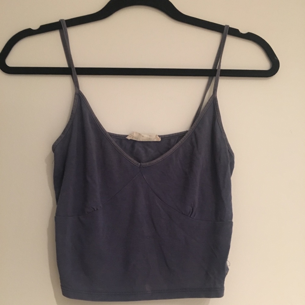Mystique boutique blue crop top
